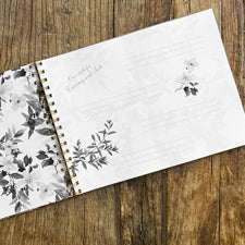 Hard Cover, wire-o 8.5 x 11 Landscape Guest Book